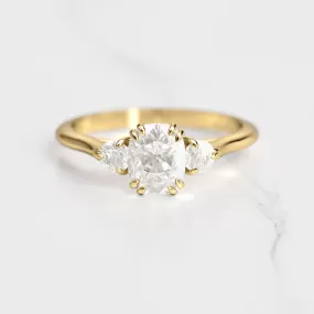 Cushion Diamond Ring With Accent Stones