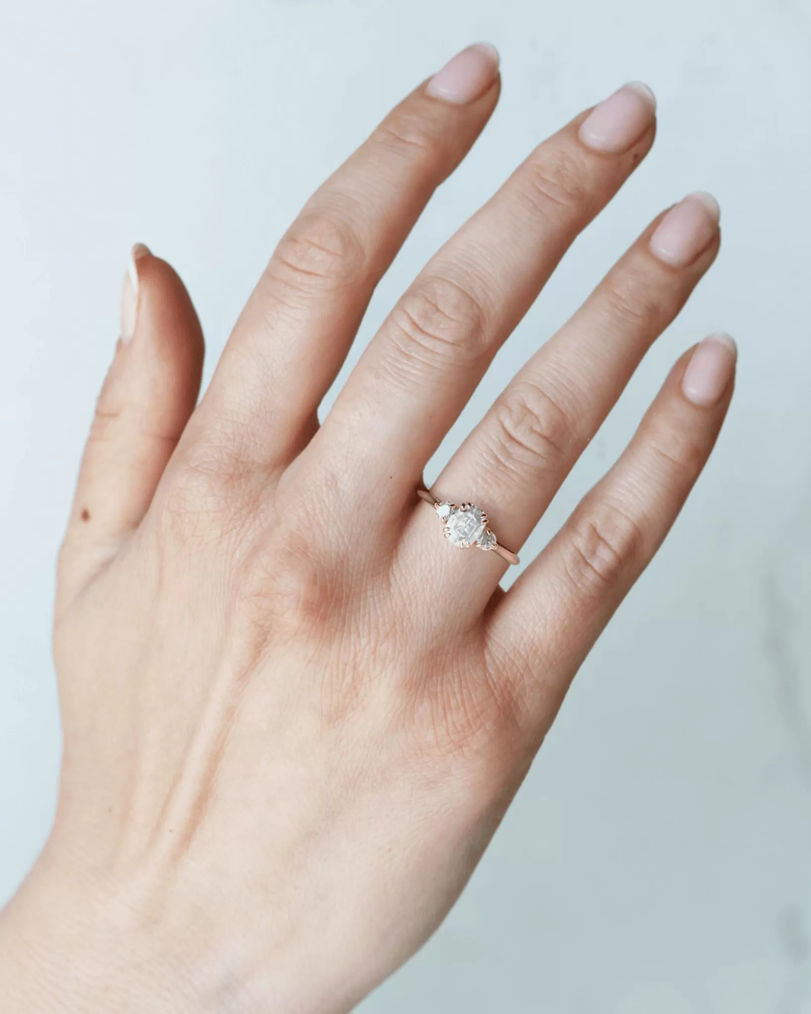 Cushion Diamond Ring With Accent Stones