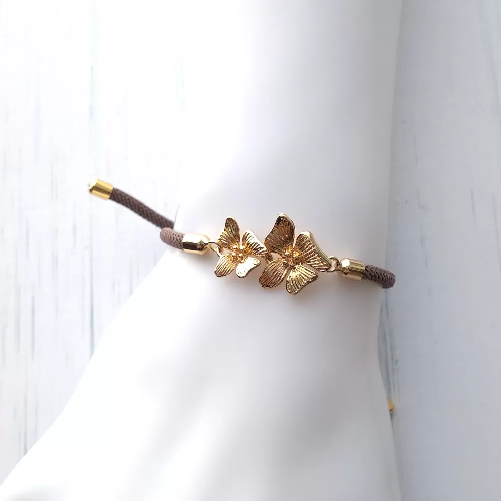 Dani Orchid Corded Slider Bracelet