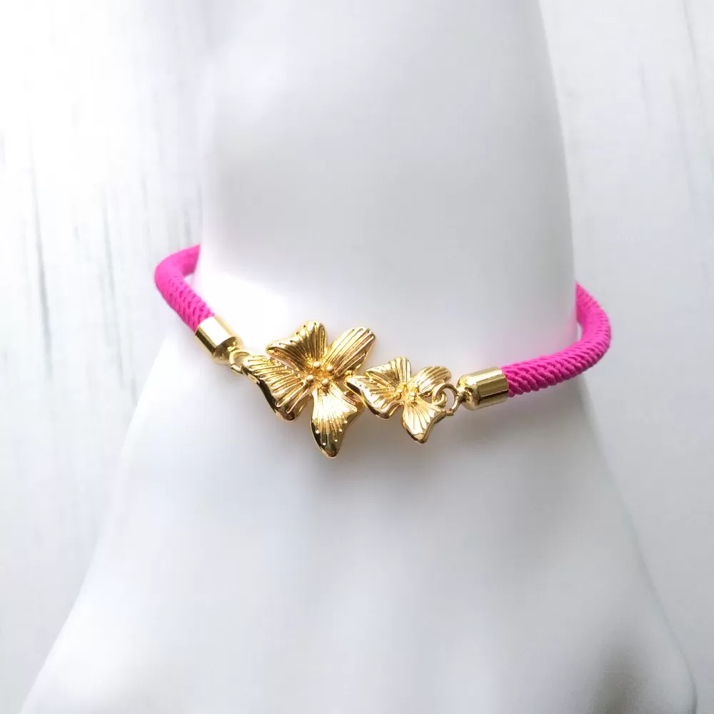 Dani Orchid Corded Slider Bracelet