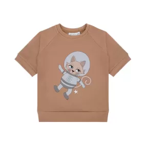 Dear Sophie Astrocat Short Sleeved Sweatshirt