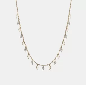 Diamond Leaf Necklace