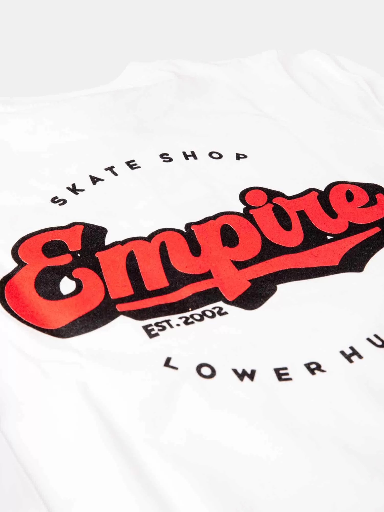 Empire Kids Skate Shop L/S Tee - White / Red