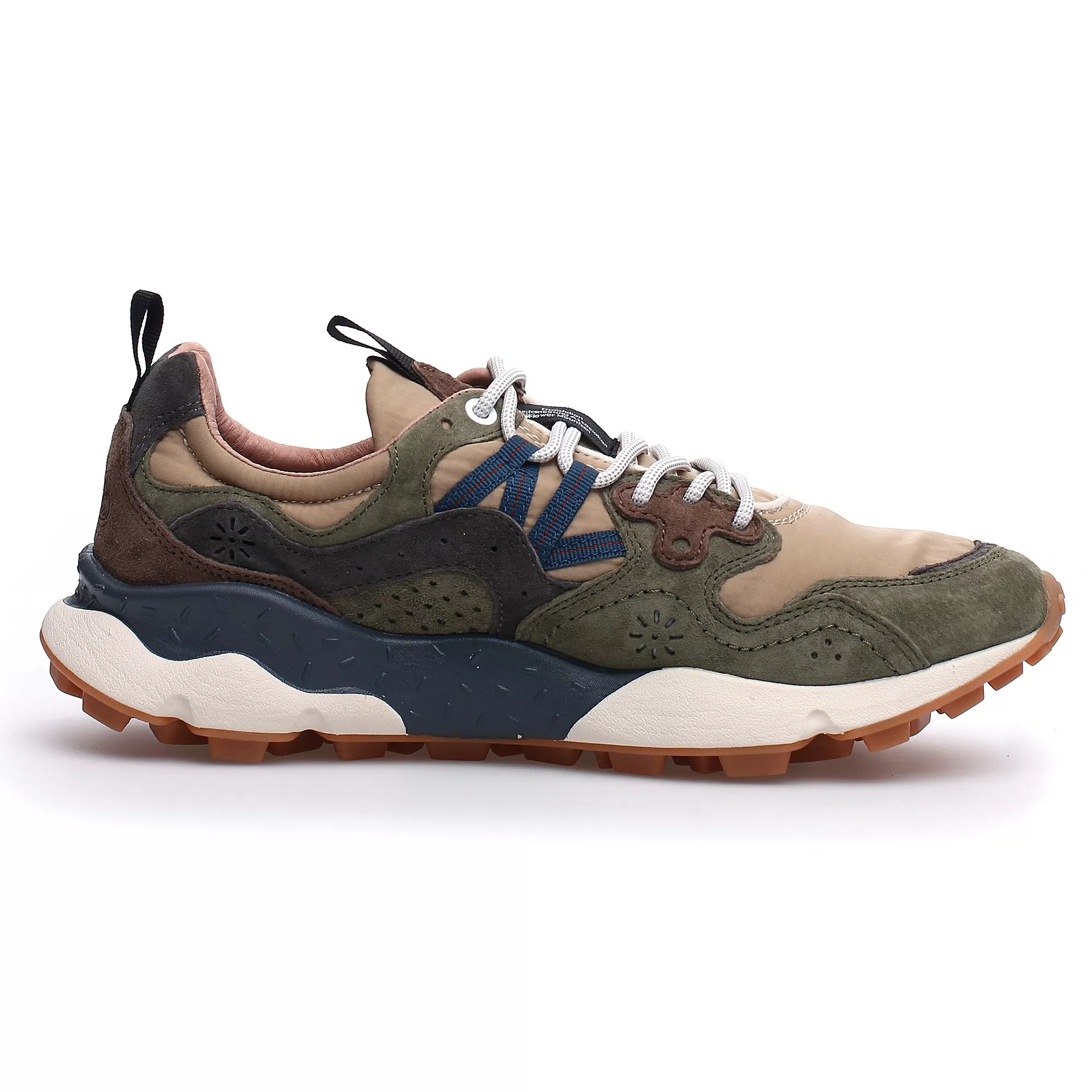 Flower Mountain Yamano 3 Trainers - Military/Beige/Navy