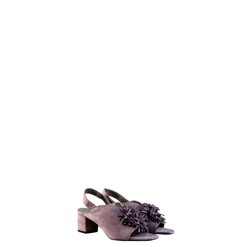 Flower Sandal Suede Orchid