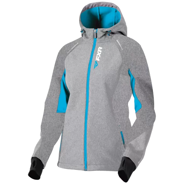 FXR Pulse Womens Softshell Jacket Heather Aqua