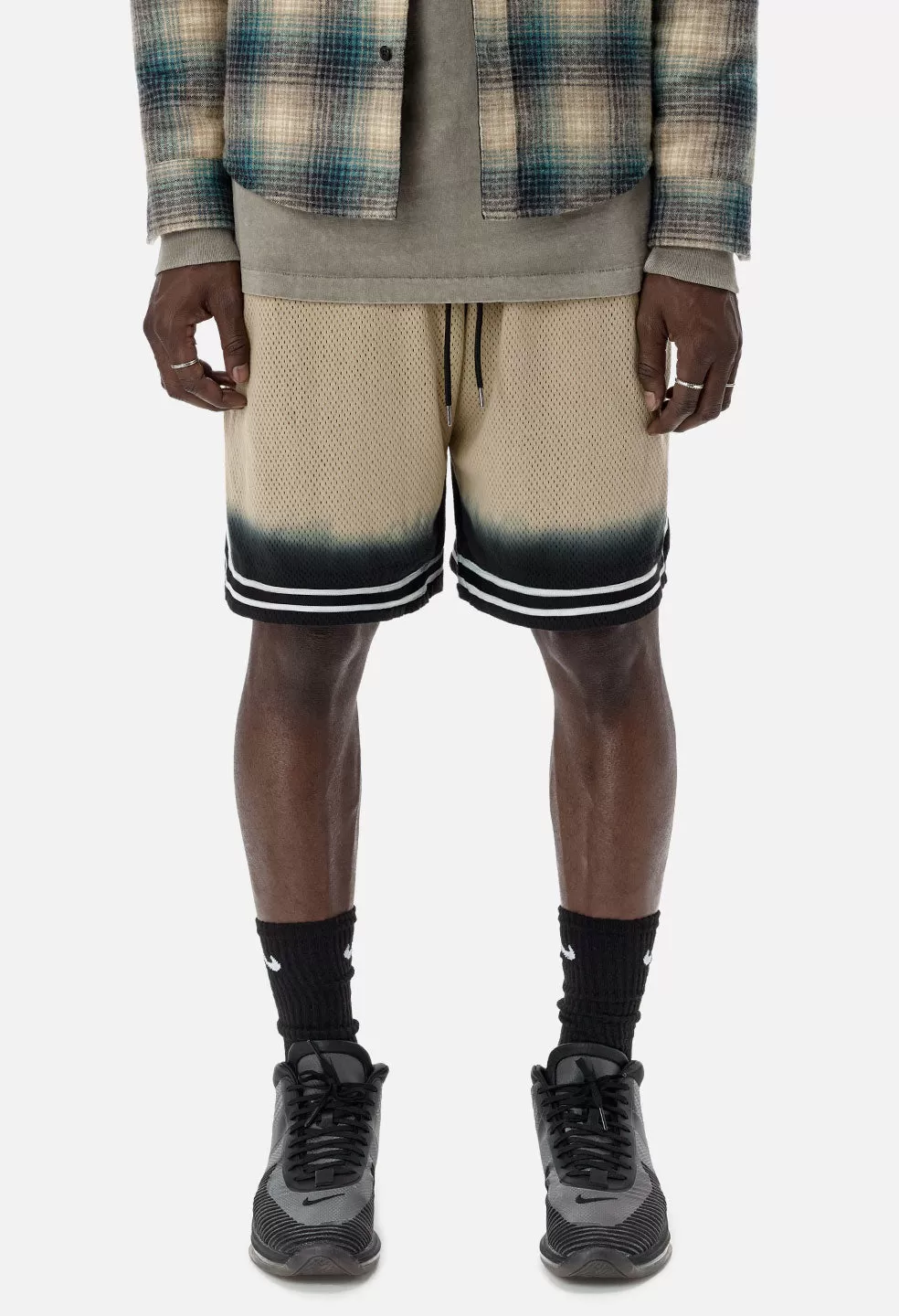 Game Shorts / Dip Dye Gold X Black