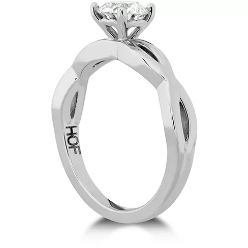 Hearts On Fire Destiny Twist Solitaire Diamond Engagement Ring