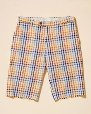 Inserch Seersucker Check Shorts ST271-00056 White Multi