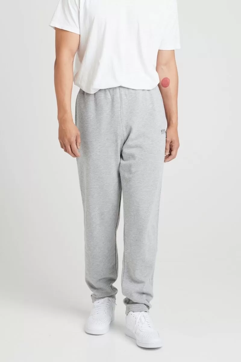 INSPORT MEN'S ASPEN GREY TRACKPANTS (OPEN LEG)