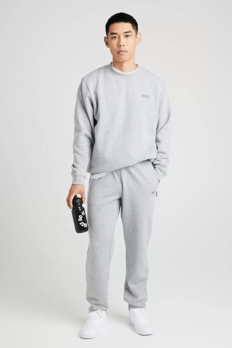 INSPORT MEN'S ASPEN GREY TRACKPANTS (OPEN LEG)