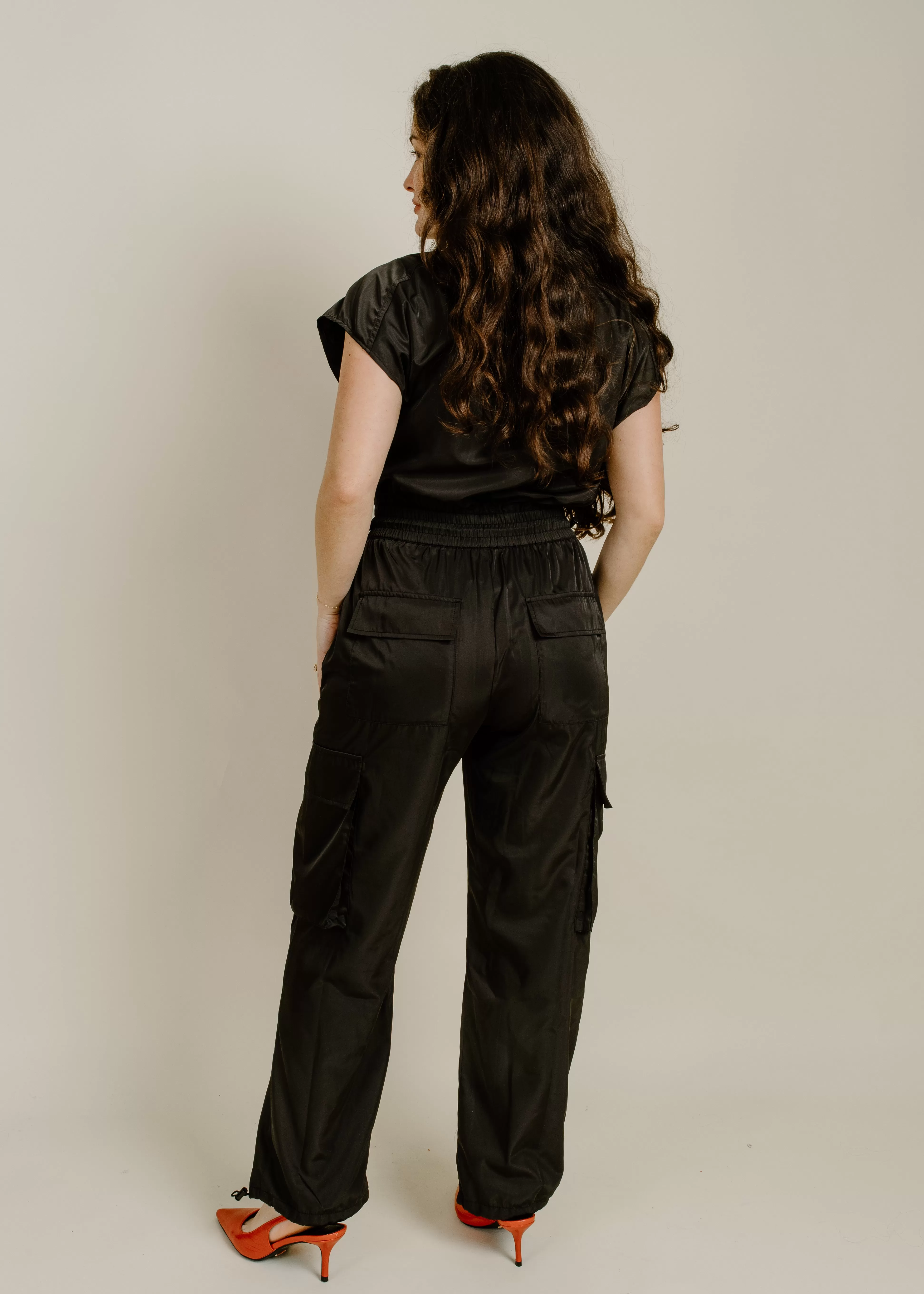 Jade Cargo Jumpsuit - Black