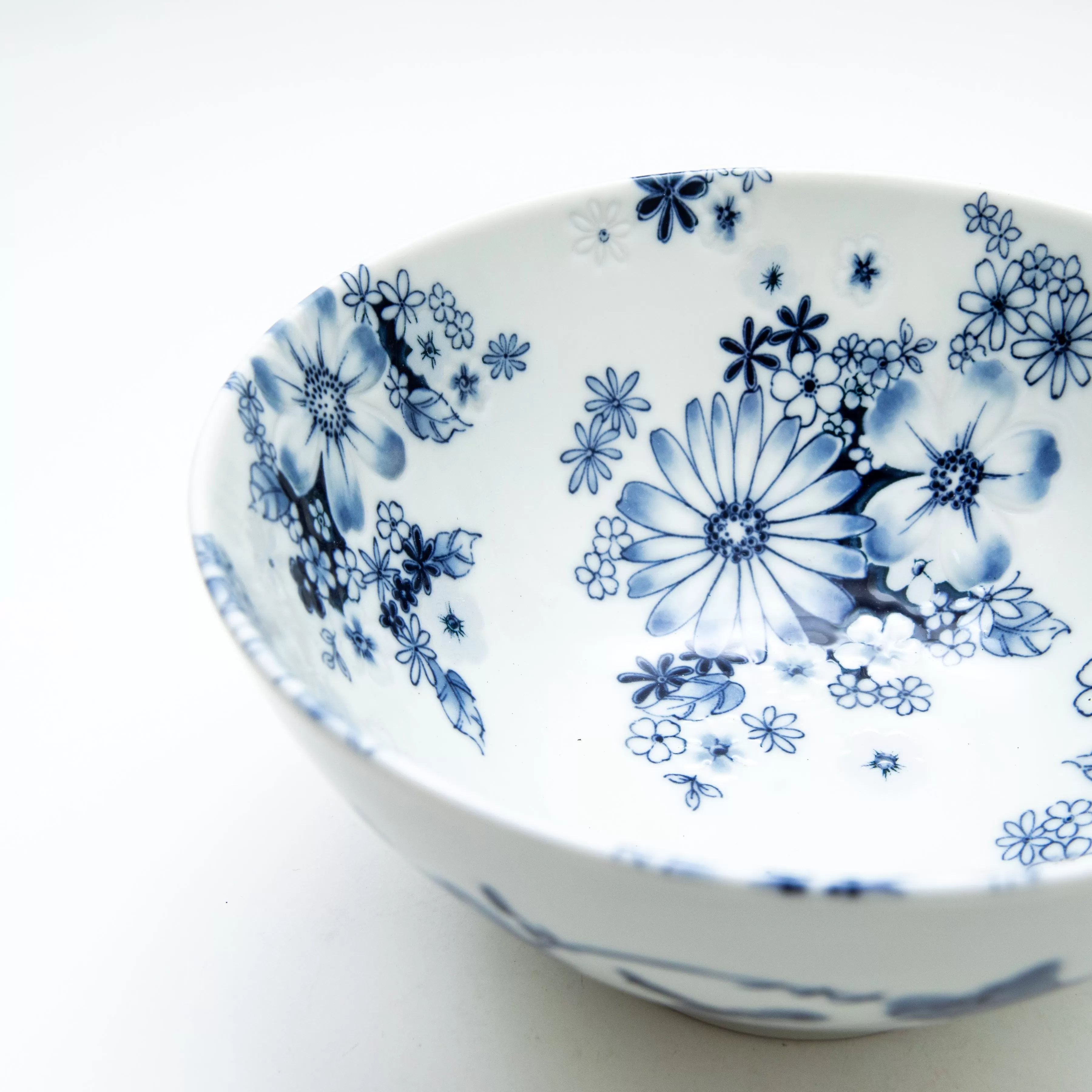 Japanese Ceramic Flower Gathering Bowl