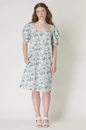 Joanie Dress in Roses Cotton Poplin