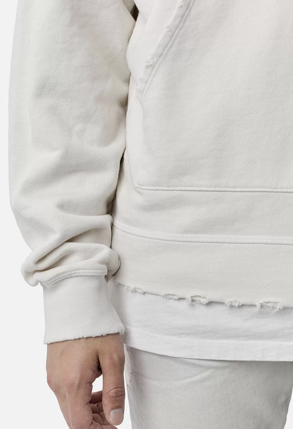 John Elliott X 424 Fairfax Hoodie / Cream