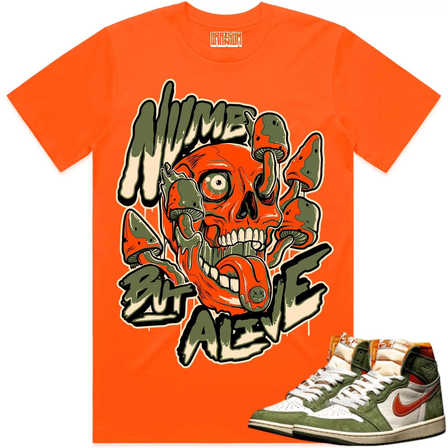 Jordan Retro 1 Celadon 1s Shirt to Match - CELADON NUMB ALIVE