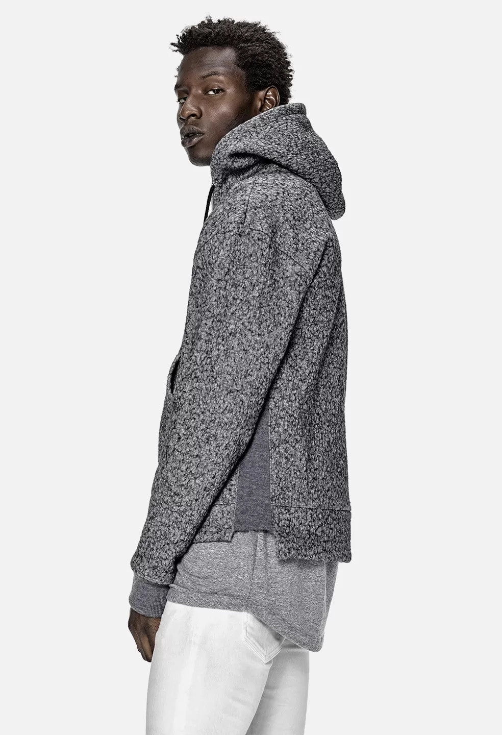 Kake Mock Pullover / Gauze Grey