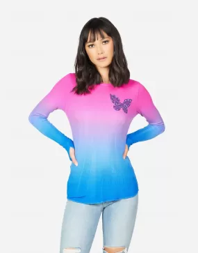 Lauren Moshi McKinley Diamond Butterfly Thermal Top