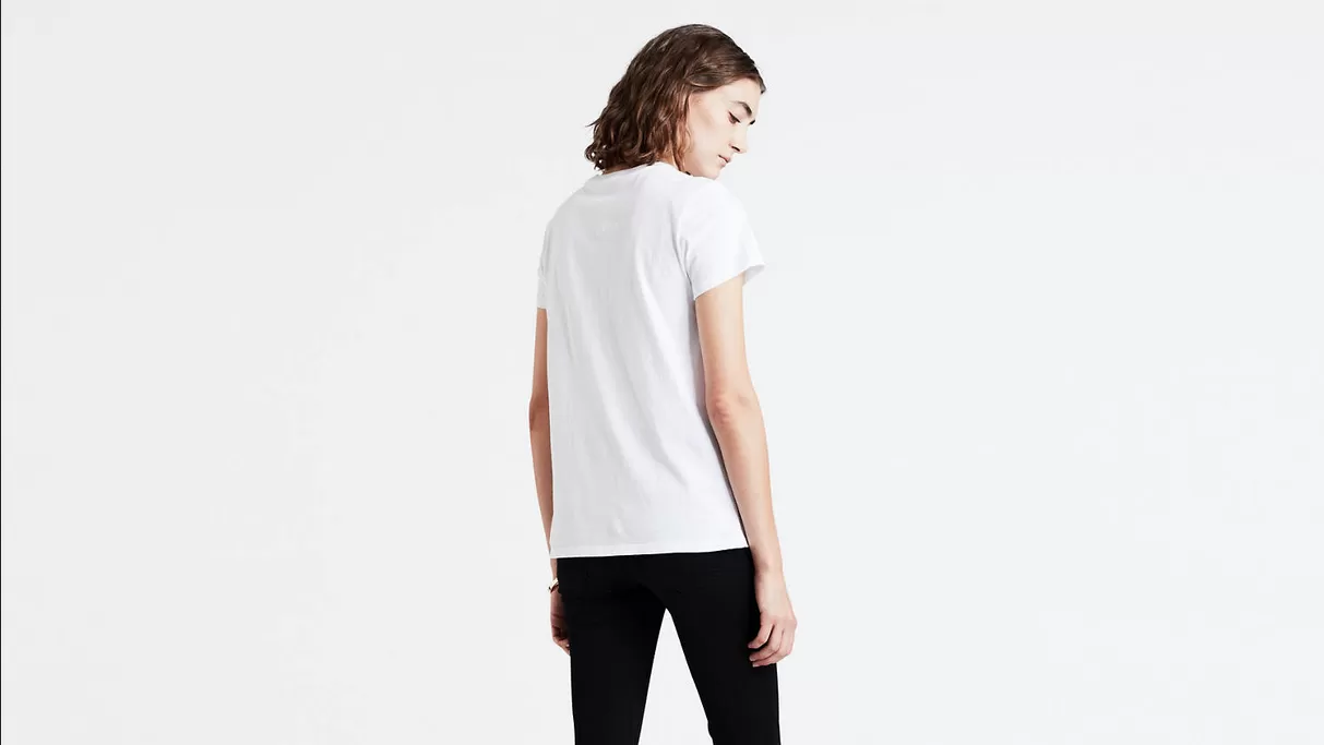 Levi's short sleeve t-shirt The Perfect 173690453 white-gold