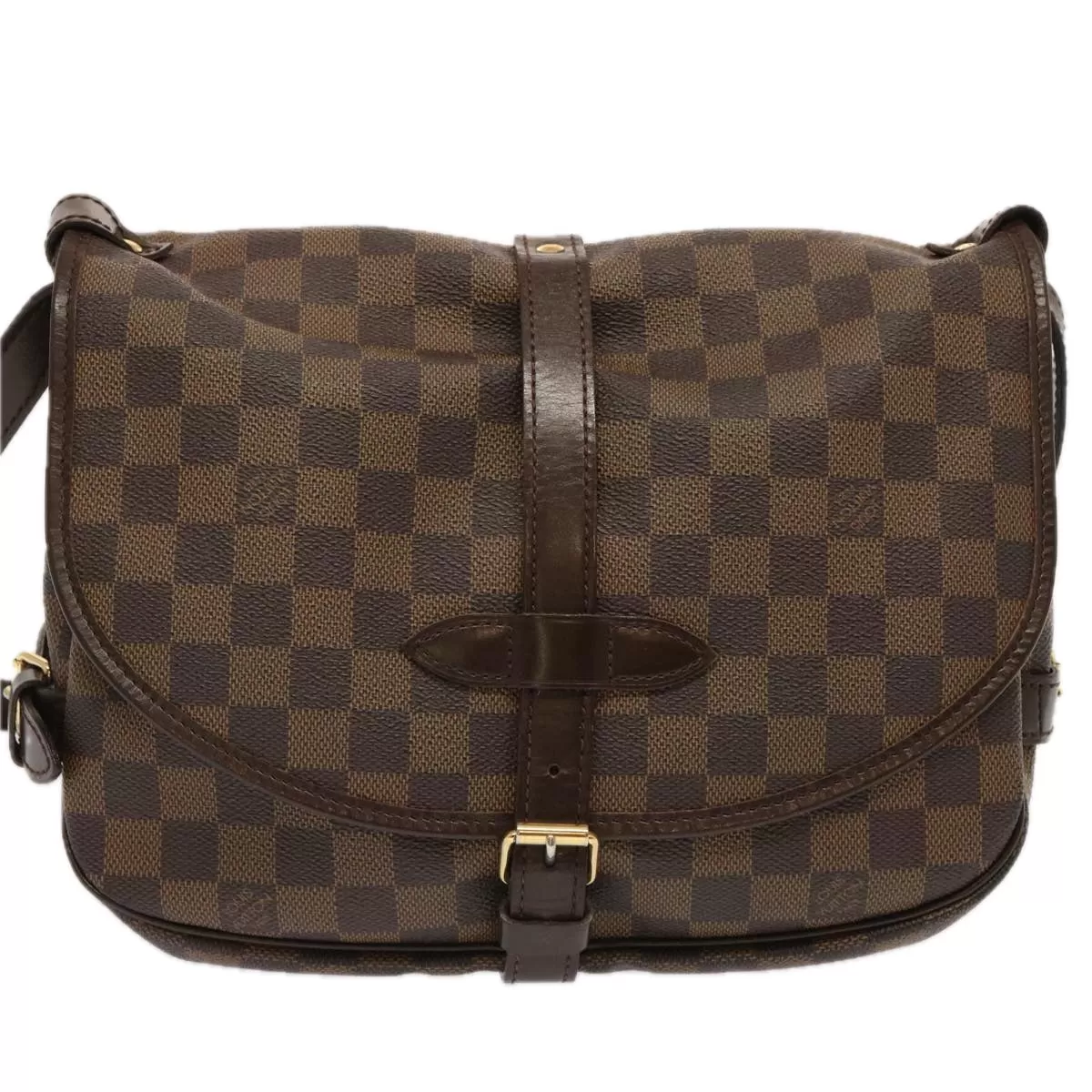 Louis Vuitton Saumur  Canvas Shoulder Bag (Pre-Owned)