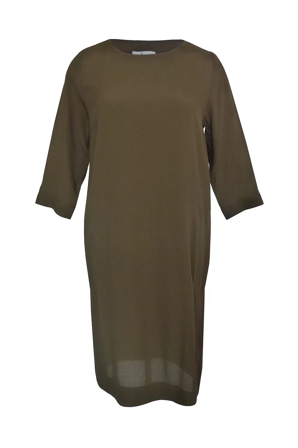 Margot Mid Sleeve Moss Sheer Shift Dress