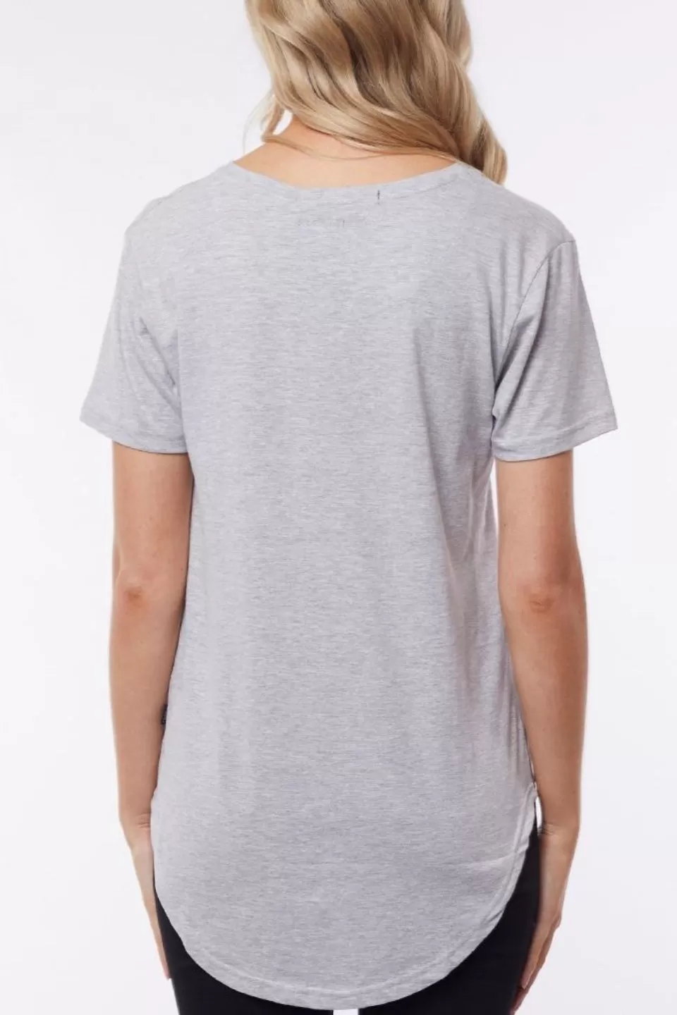 Marvelous V Neck Grey Marle Tee