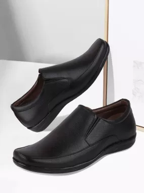 Men Black Formal Slip-On Shoes