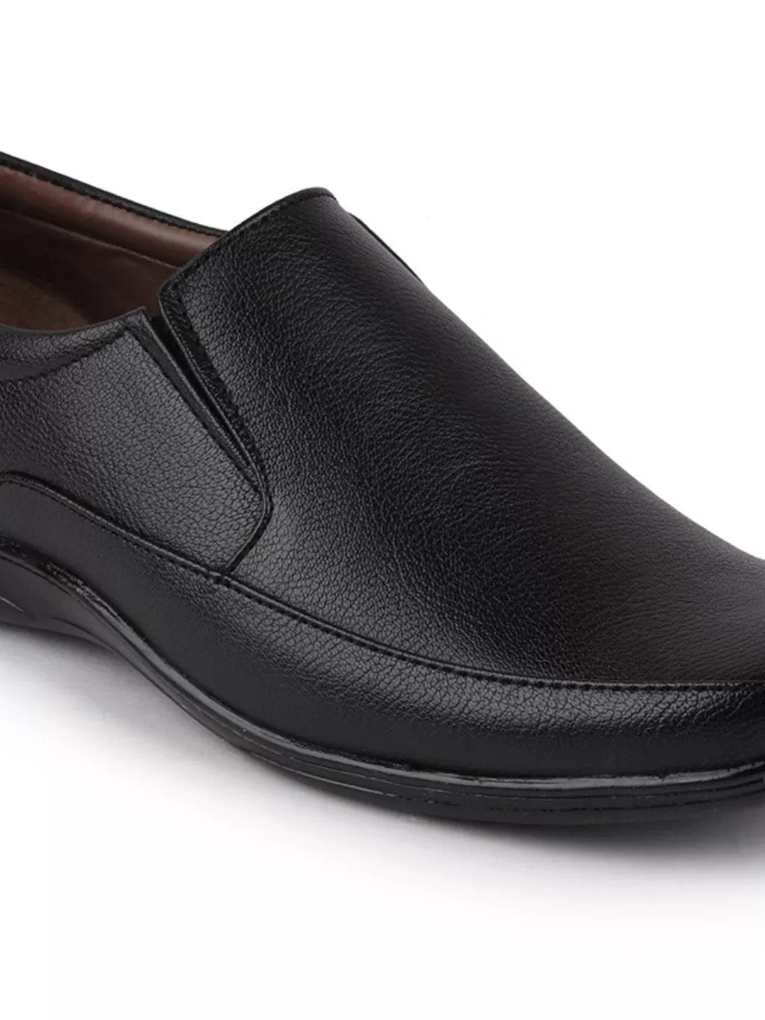 Men Black Formal Slip-On Shoes