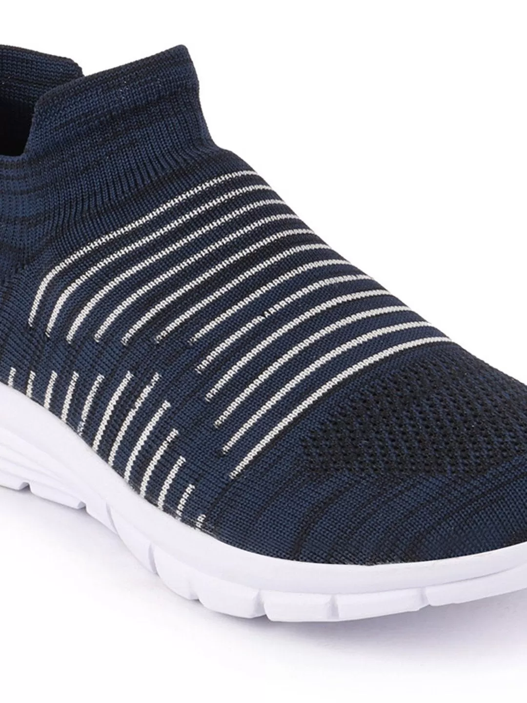 Men Blue Sports Slip-On Walking Shoes