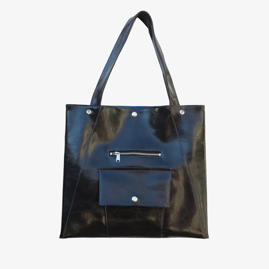 Metier Square Shopper - Black or Burgundy