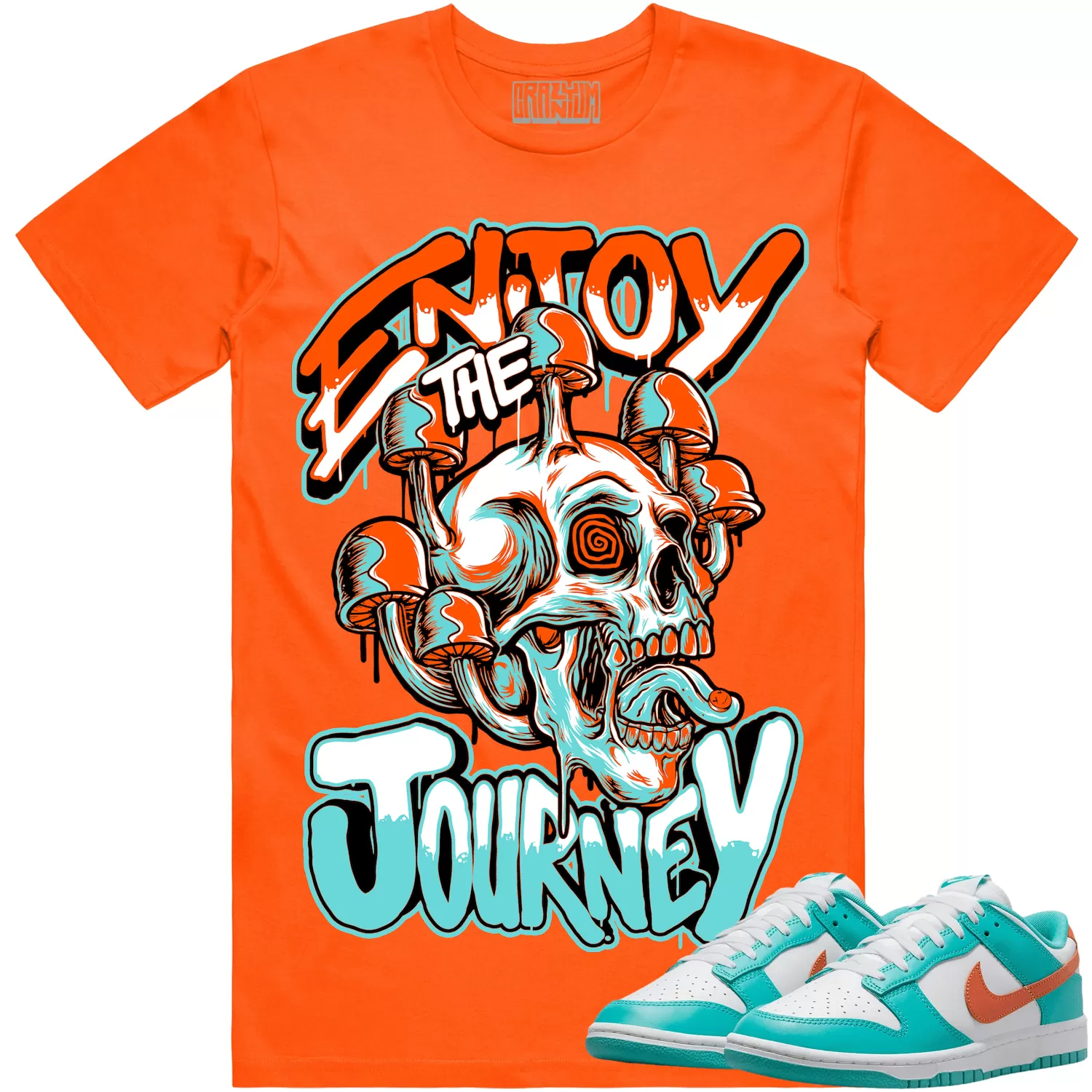 Miami Dolphin Dunks Shirt to Match - MIAMI ENJOY THE JOURNEY