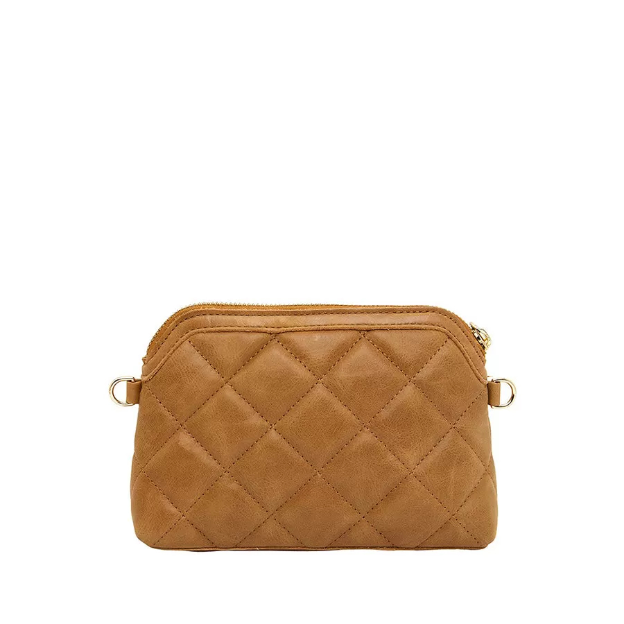 MINI ABIGAIL - QUILTED VINTAGE TAN LEATHER