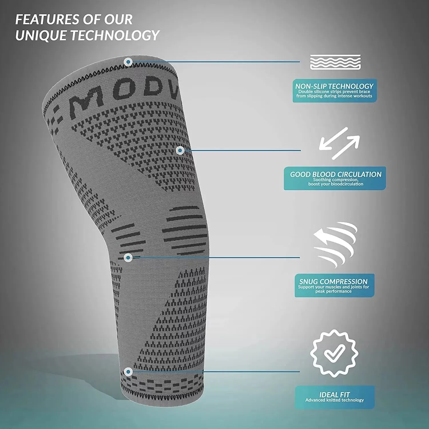 MODVEL Elbow Brace | Elbow Support Sleeves for Elbow Joint Pain, Stability, Injury Prevention and Recovery