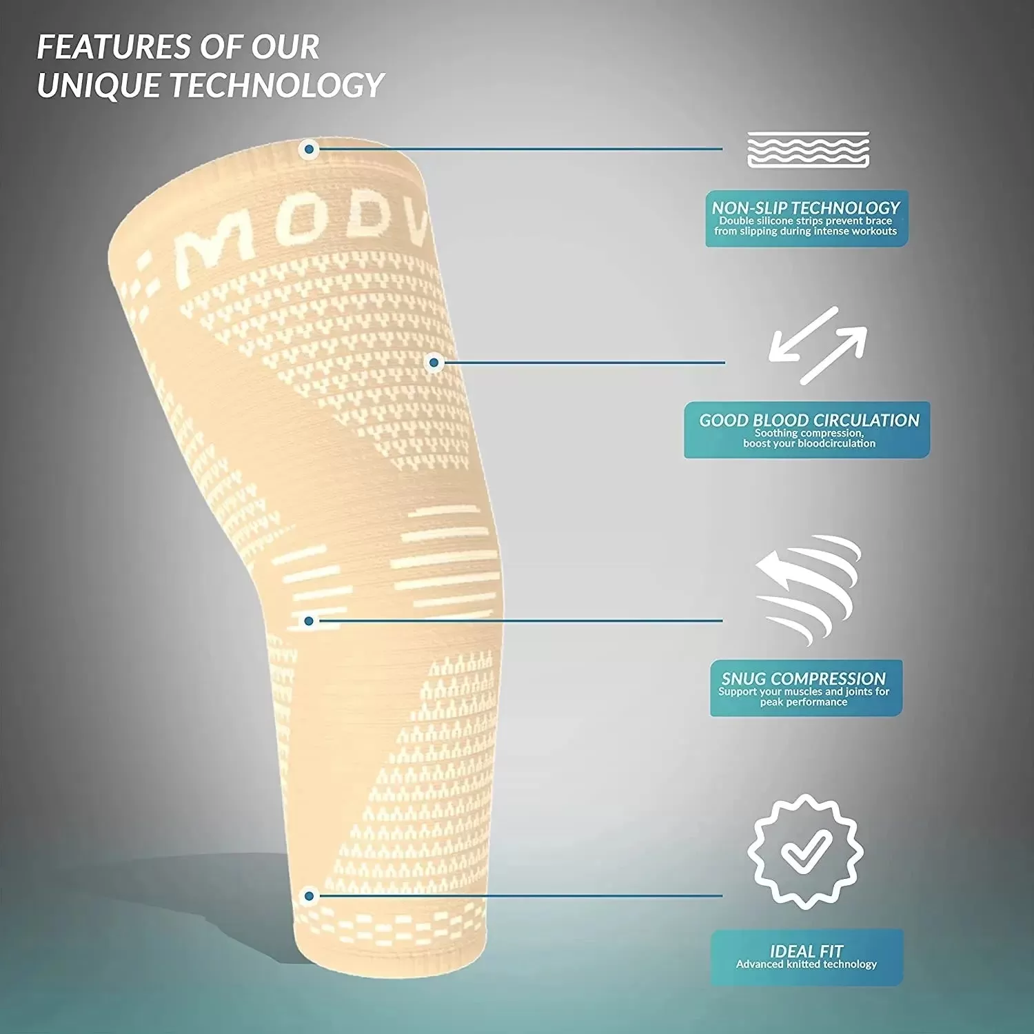 MODVEL Elbow Brace | Elbow Support Sleeves for Elbow Joint Pain, Stability, Injury Prevention and Recovery