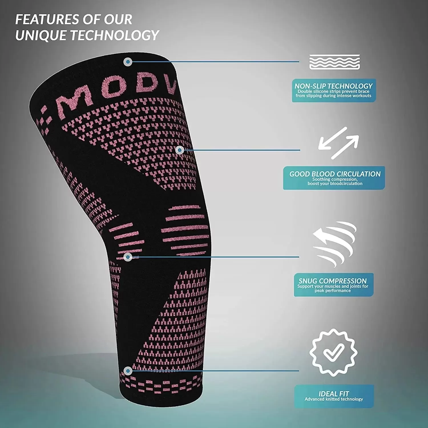 MODVEL Elbow Brace | Elbow Support Sleeves for Elbow Joint Pain, Stability, Injury Prevention and Recovery