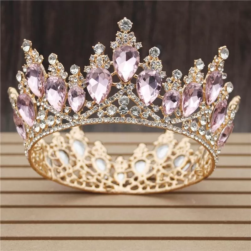 MultiColor Royal King & Queen Prom Crown