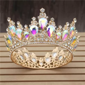 MultiColor Royal King & Queen Prom Crown