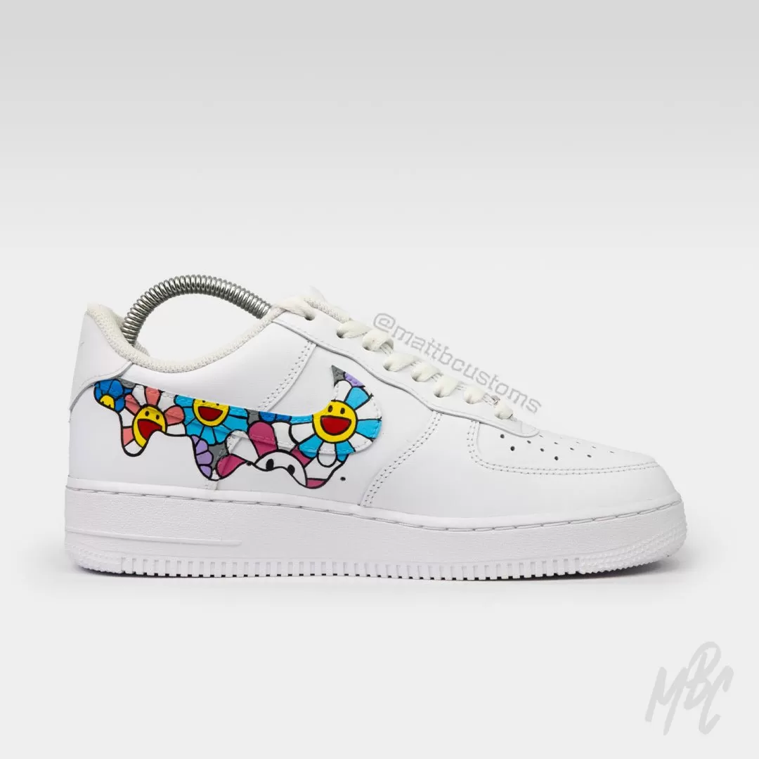 Murakami Floral Drip - Air Force 1 Custom