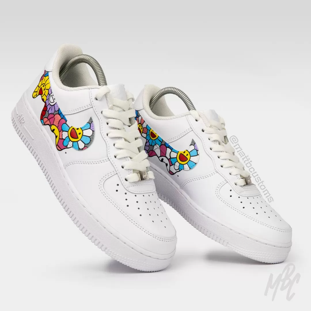 Murakami Floral Drip - Air Force 1 Custom