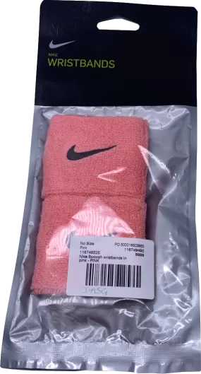 Nike Pink Swoosh Wristbands One Size