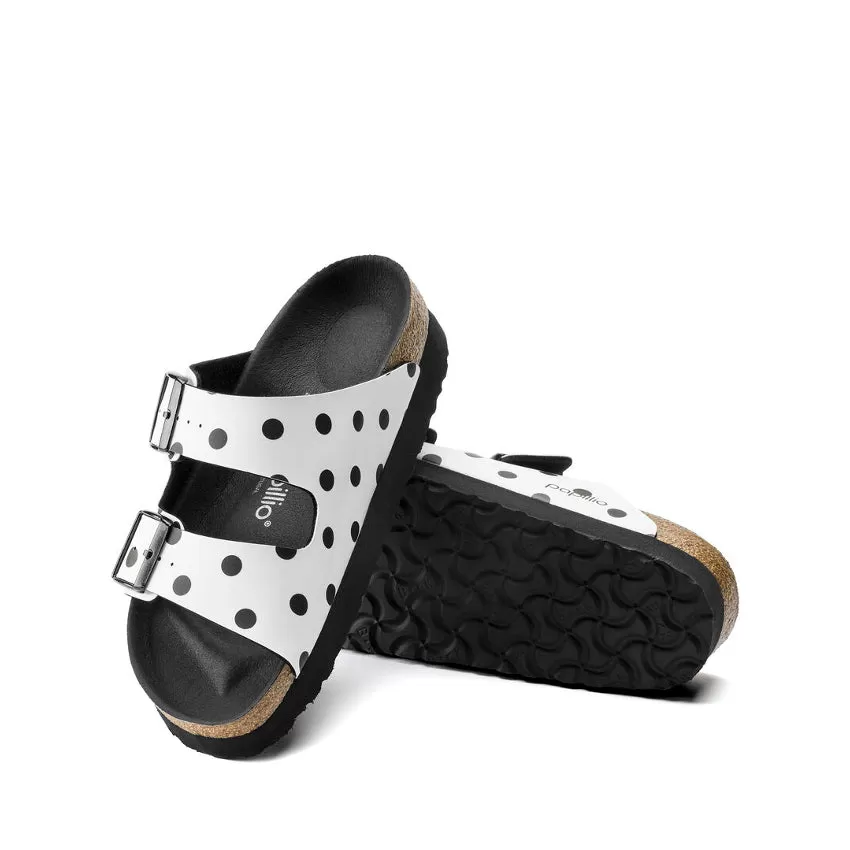 PAPILLIO SANDALO ARIZONA 1015878 BIANCO NERO POIS