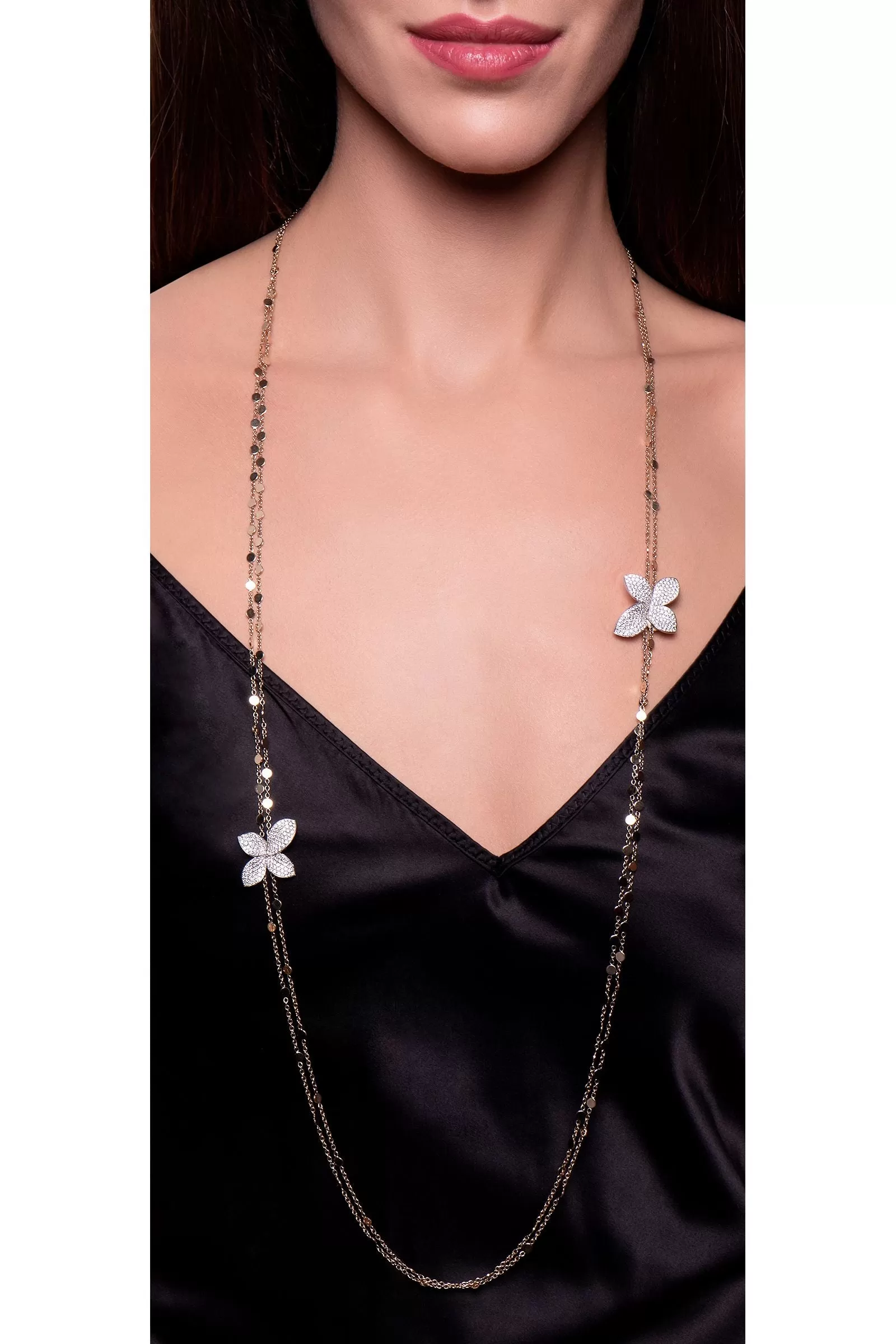 Pasquale Bruni - Giardini Segreti - Sautoir Necklace, 18k White Gold with Diamonds