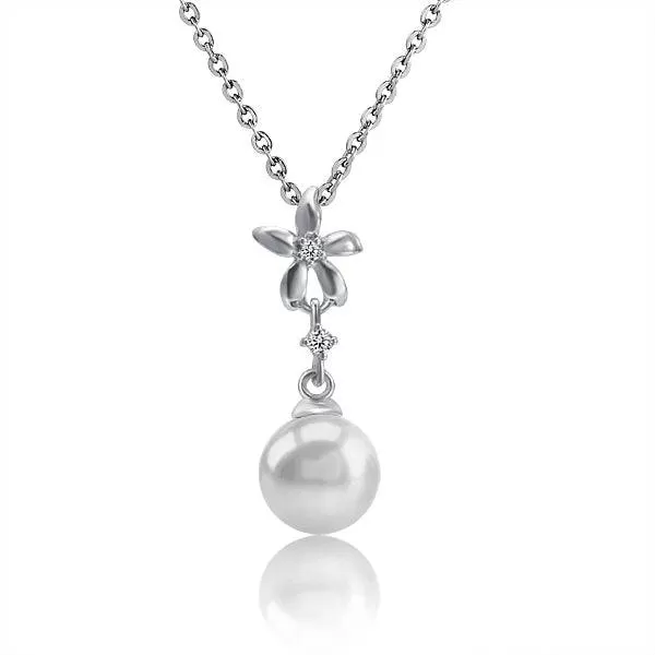 Pearl Jasmine Flower Pendant