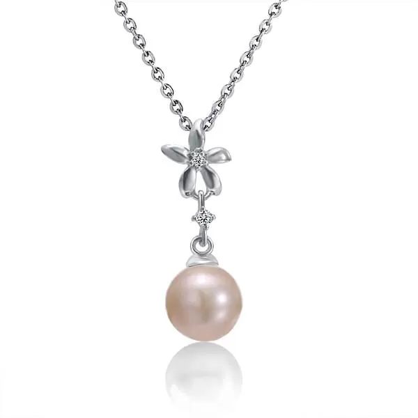 Pearl Jasmine Flower Pendant