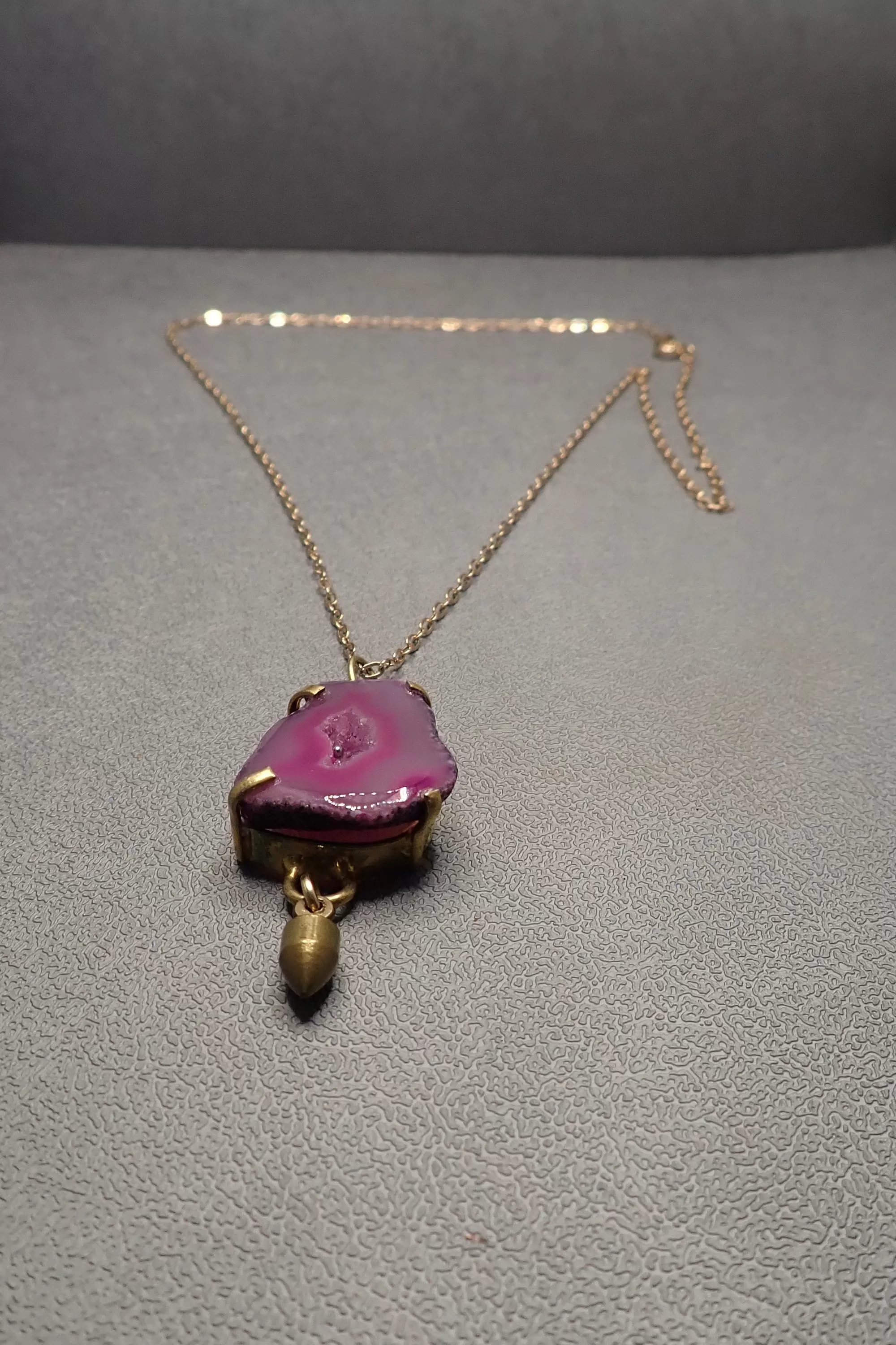 PINK DRUZY NECKLACE