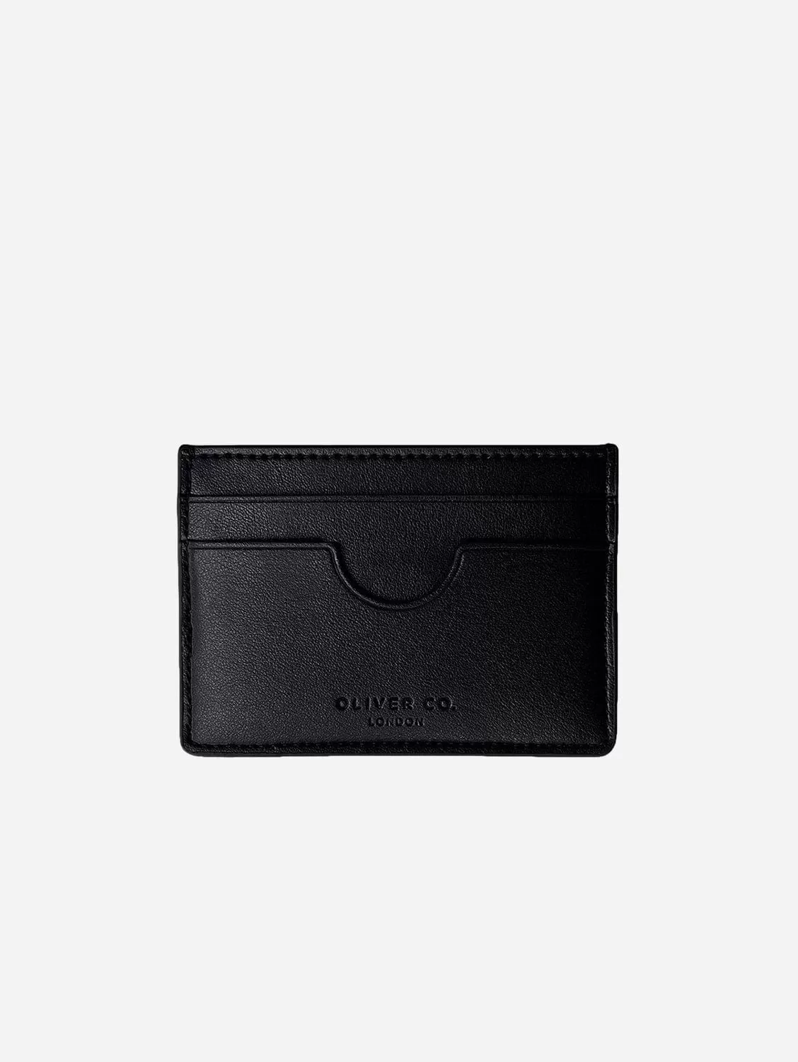 Premium Slim Apple Leather Vegan Cardholder | Black