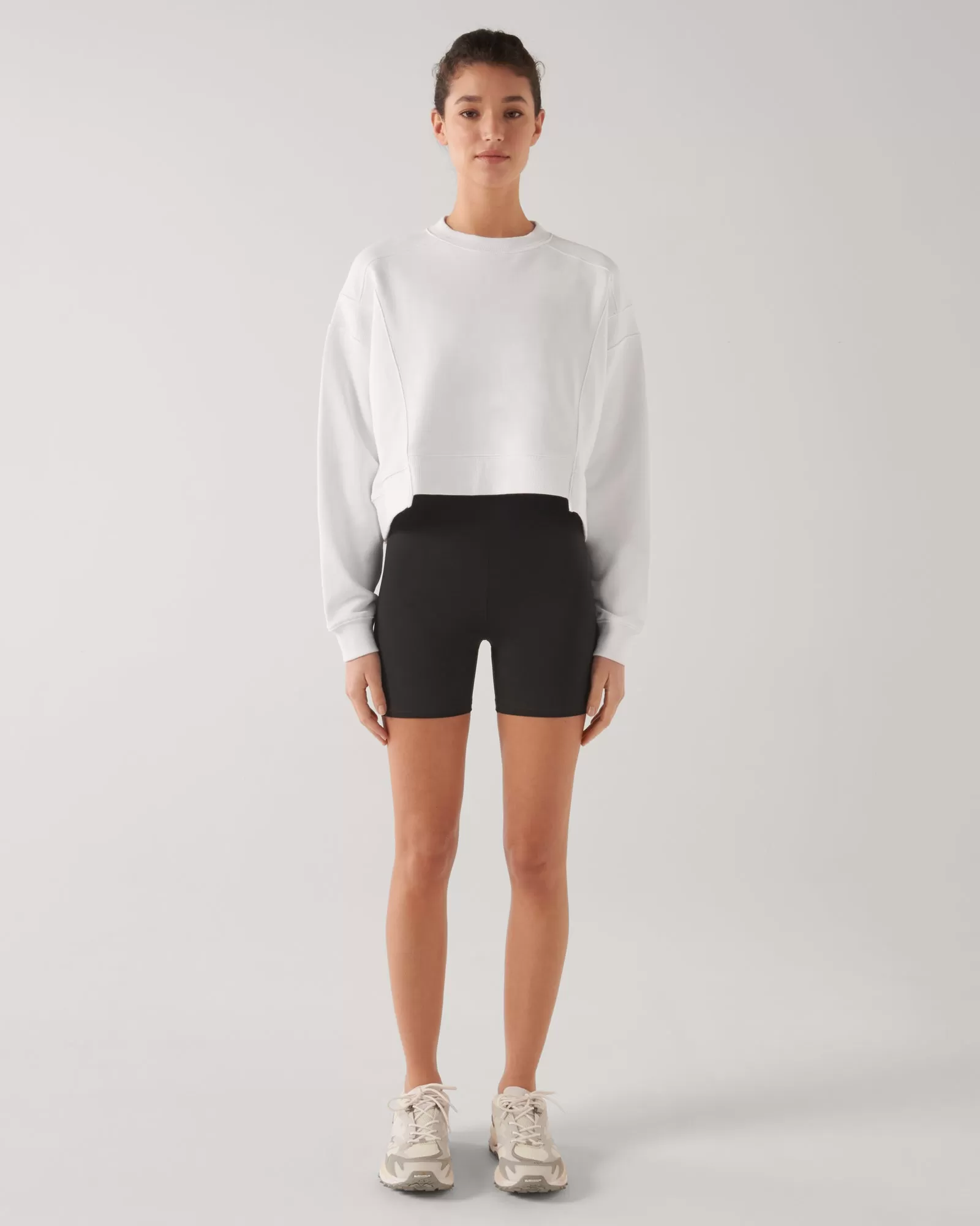 PRIME CROP SWEATER WHITE