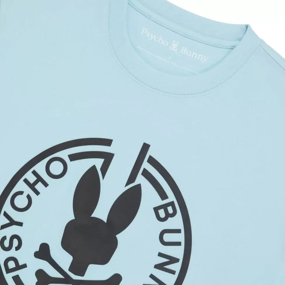 Psycho Bunny Santa Fe Graphic Tee (Seafoam) B6U203Y1PC