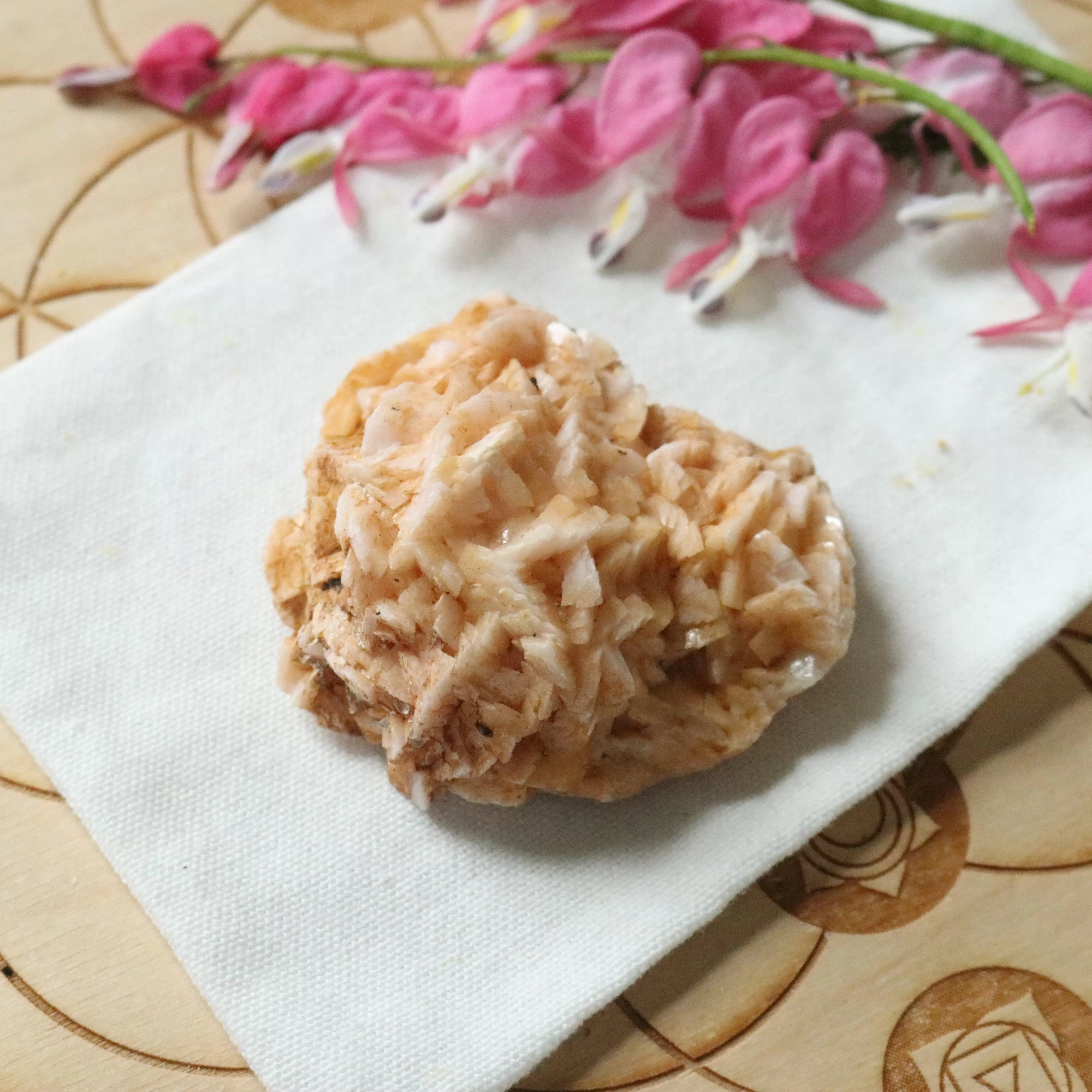 Raw Peachy Pink Dolomite Specimen~ Chakra Balancing Stone