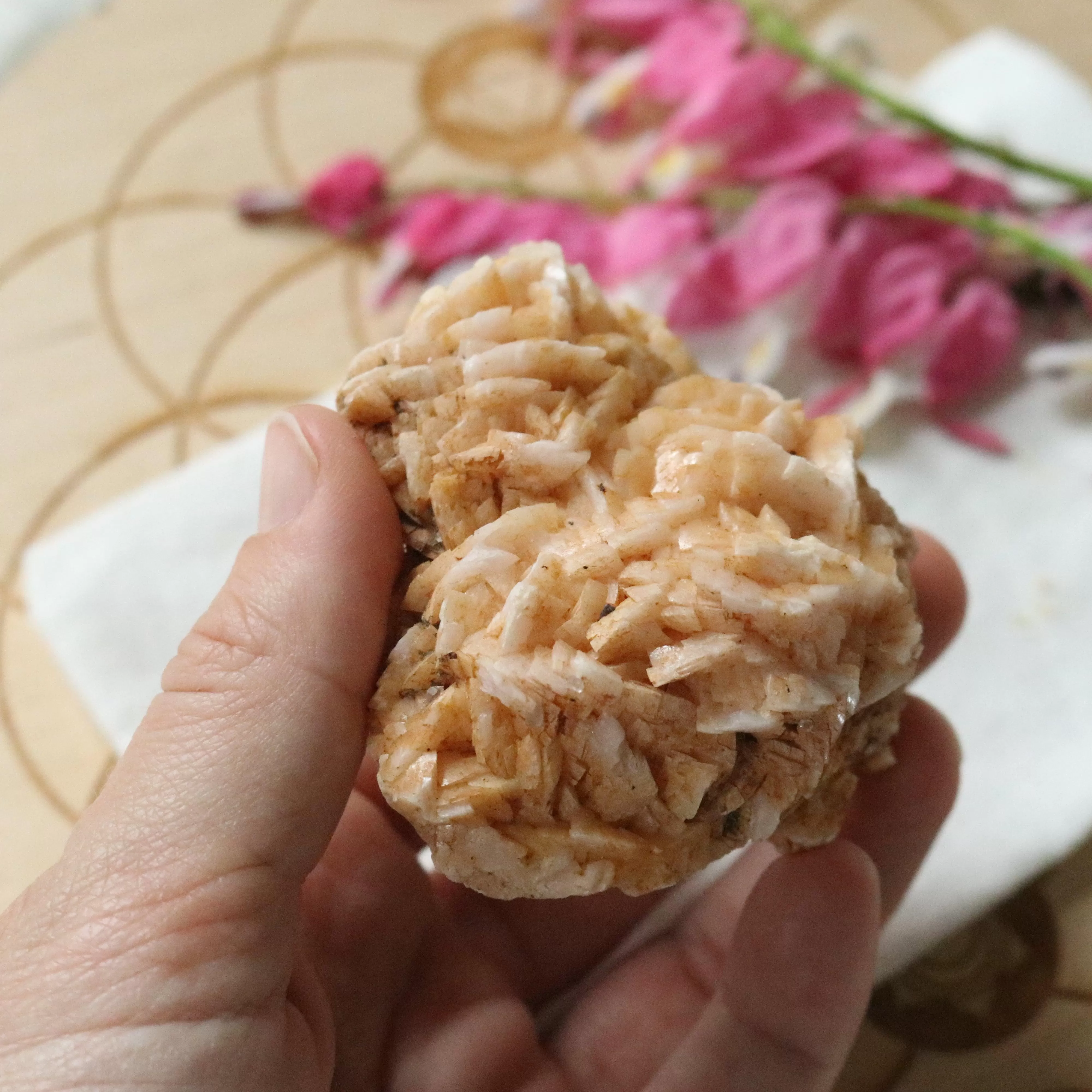 Raw Peachy Pink Dolomite Specimen~ Chakra Balancing Stone